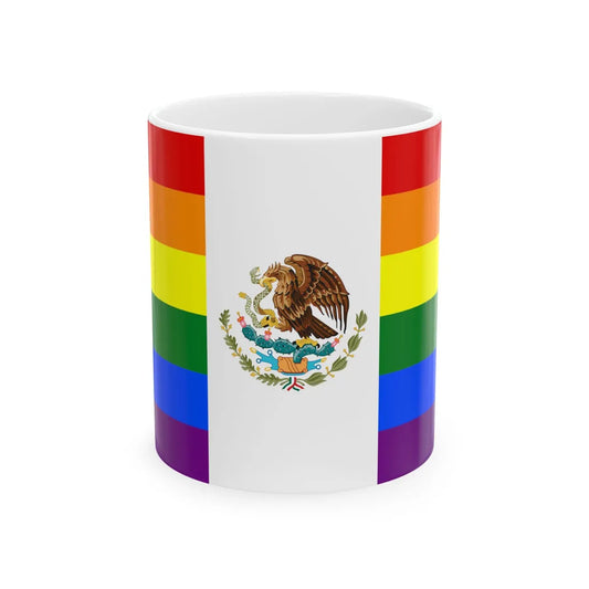 Mexico Gay flag (Mexico) White Coffee Mug 11oz - Go Mug Yourself