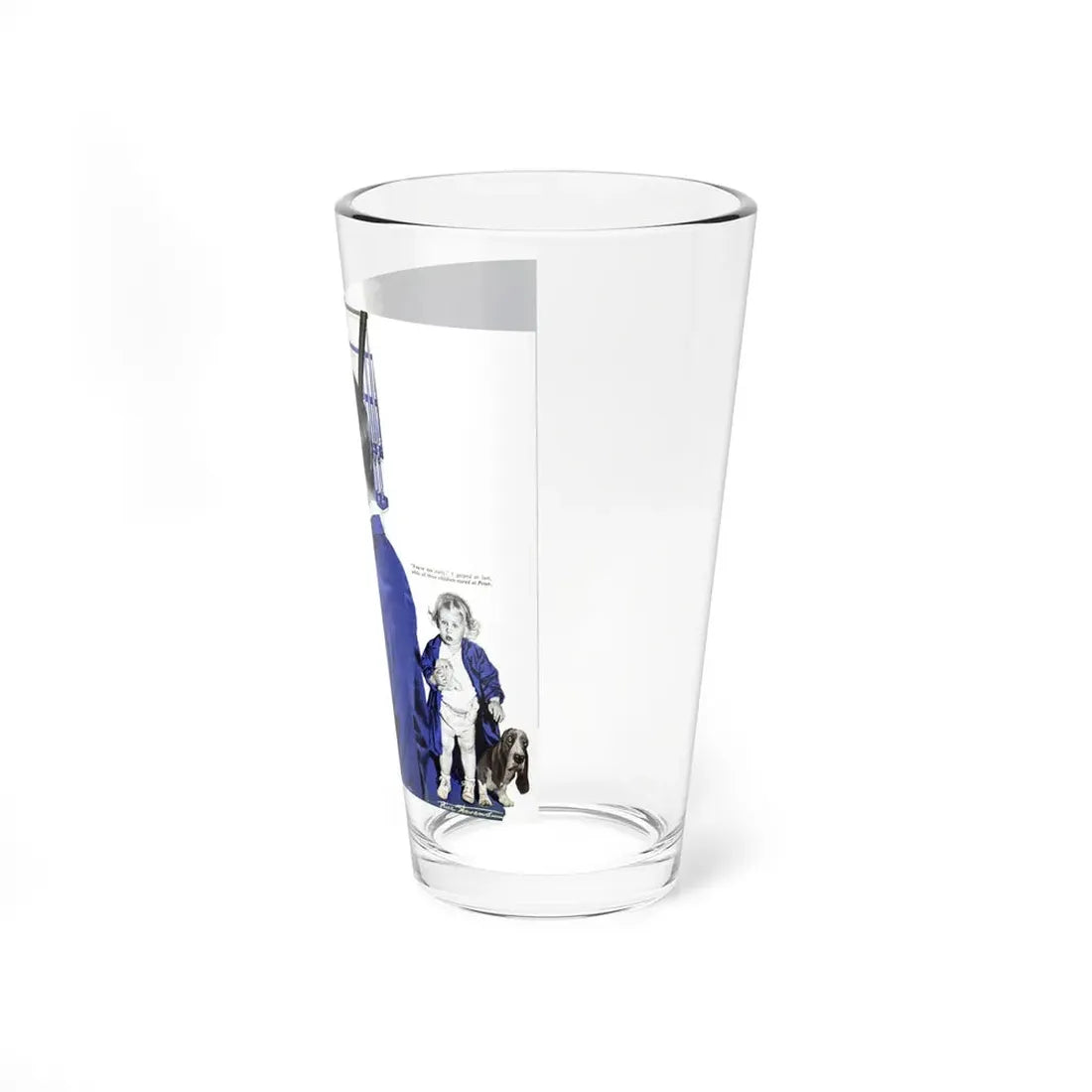 Michael and the Dragon, Woman's Day, August 1958 (Magazine Illustration) Pint Glass 16oz - Go Mug Yourself