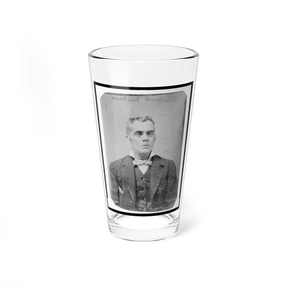 Michael Dunn, Half-Length Portrait, Facing Front (U.S. Civil War) Pint Glass 16oz 16oz - Go Mug Yourself