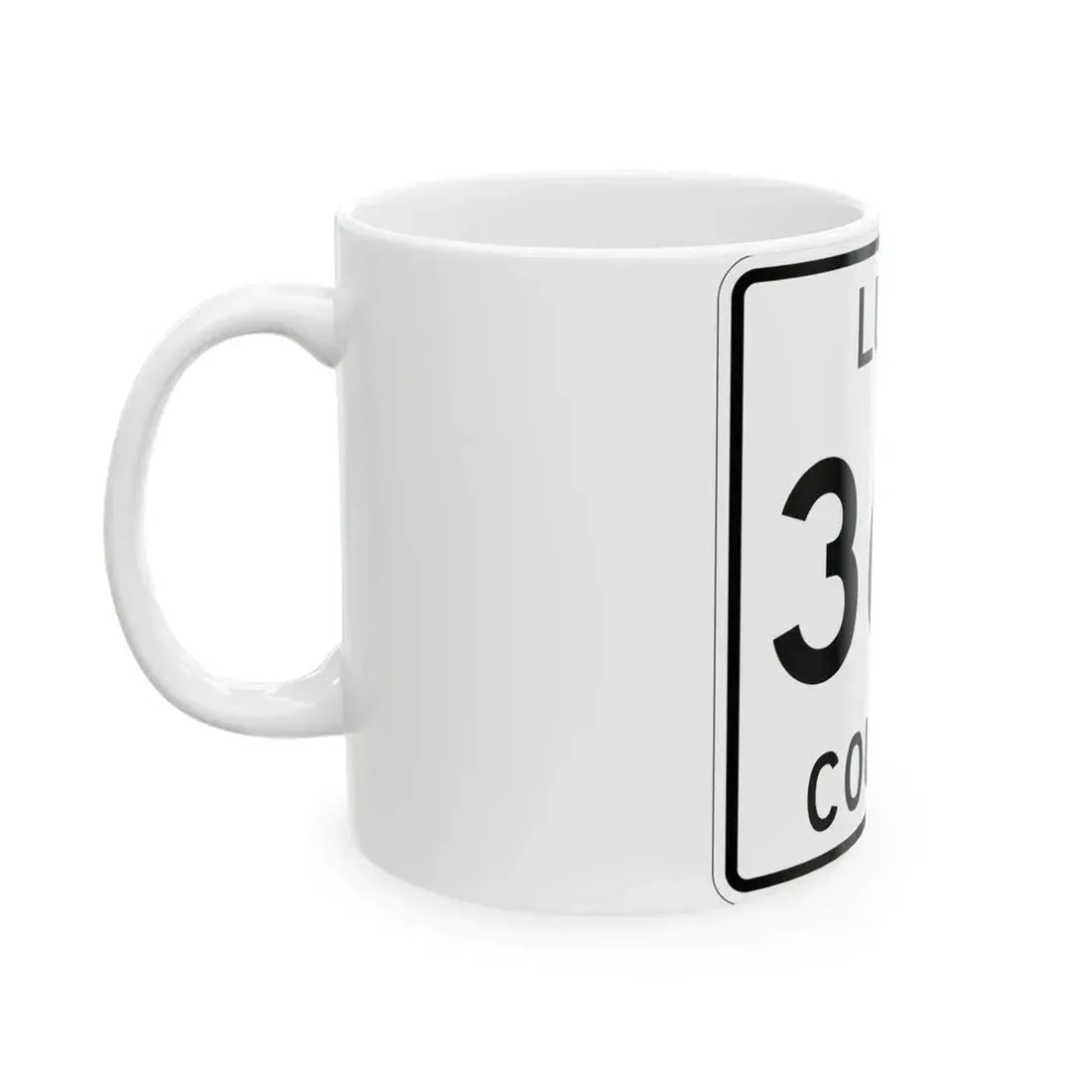Michigan 367 Luce County (Michigan) (Road Sign) White Coffee Mug - Go Mug Yourself