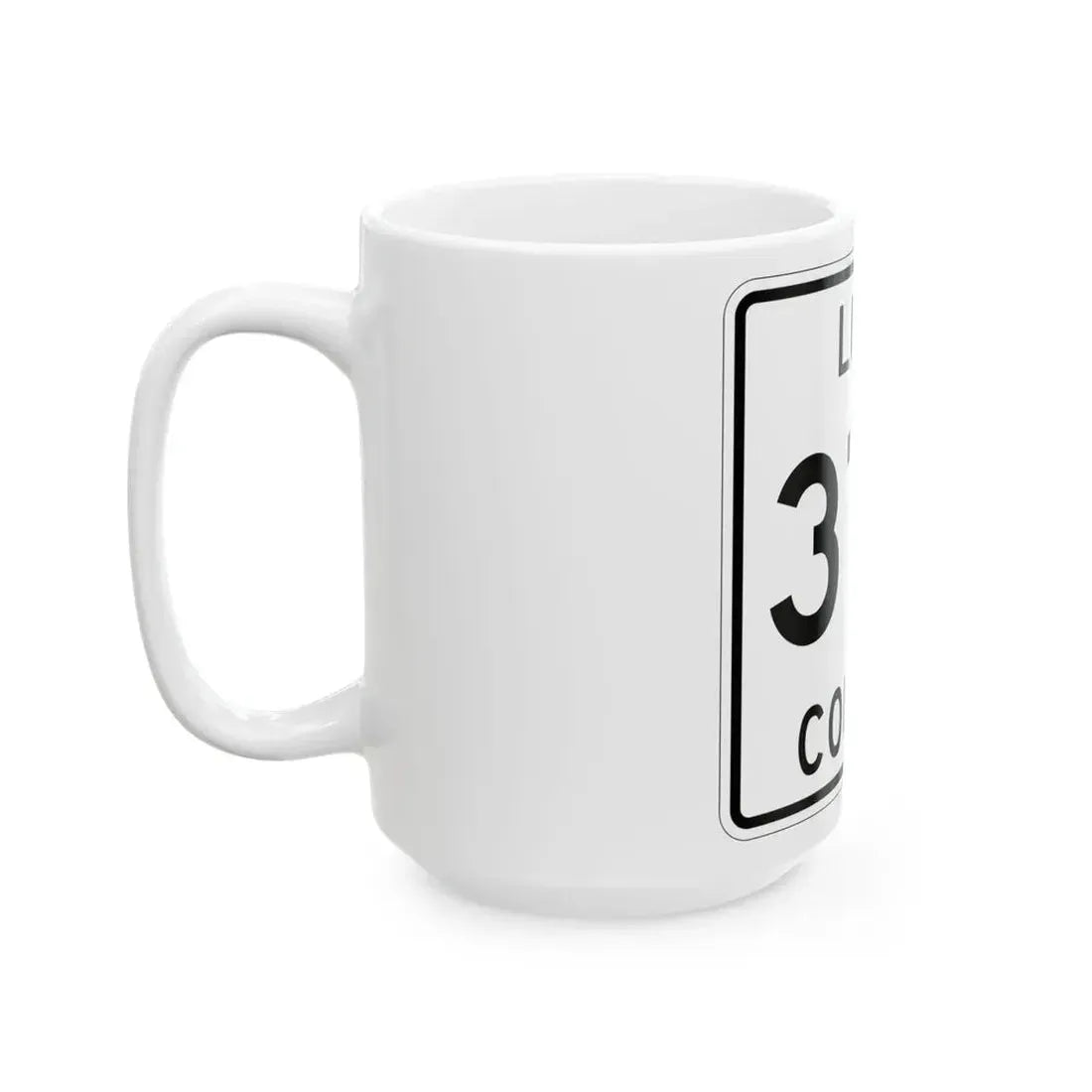 Michigan 378 Luce County (Michigan) (Road Sign) White Coffee Mug - Go Mug Yourself