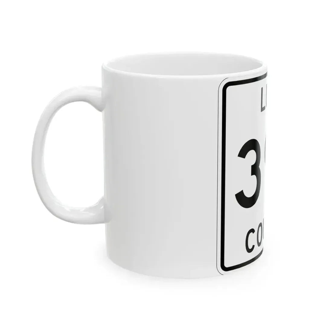 Michigan 397 Luce County (Michigan) (Road Sign) White Coffee Mug - Go Mug Yourself