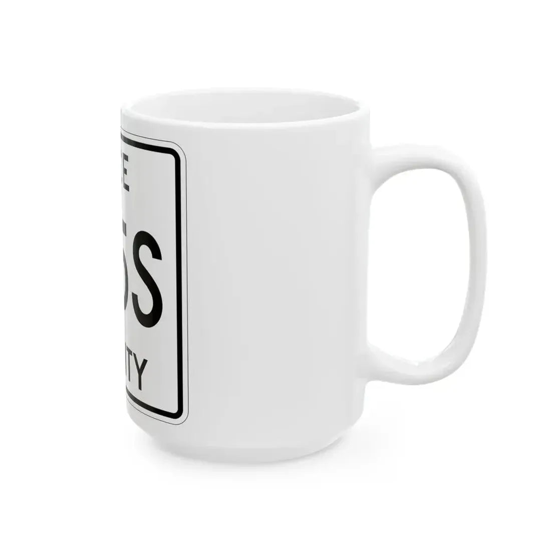 Michigan 415S Luce County (Michigan) (Road Sign) White Coffee Mug - Go Mug Yourself