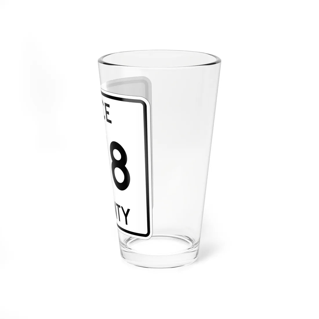 Michigan 418 Luce County (Michigan) (Road Sign) Pint Glss 16oz - Go Mug Yourself