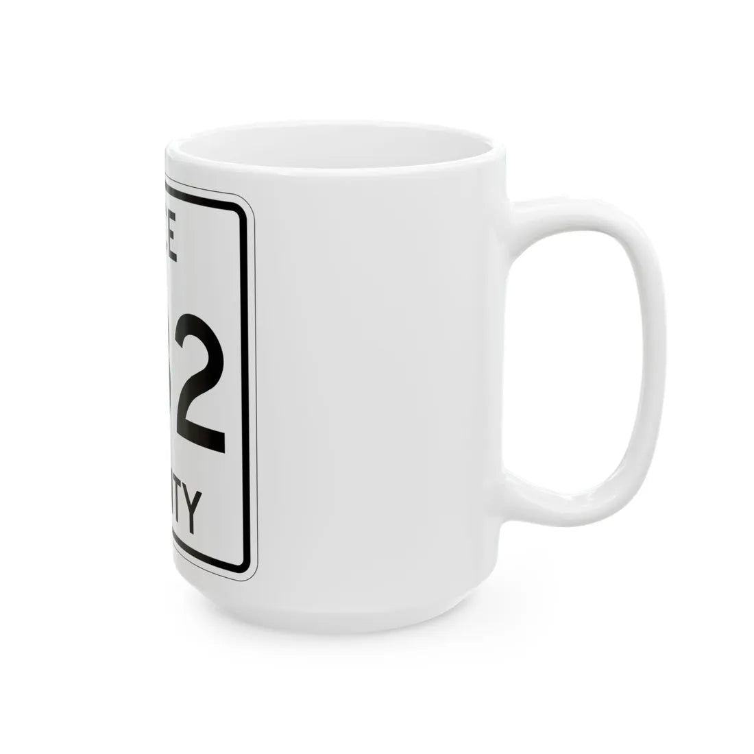 Michigan 432 Luce County (Michigan) (Road Sign) White Coffee Mug - Go Mug Yourself