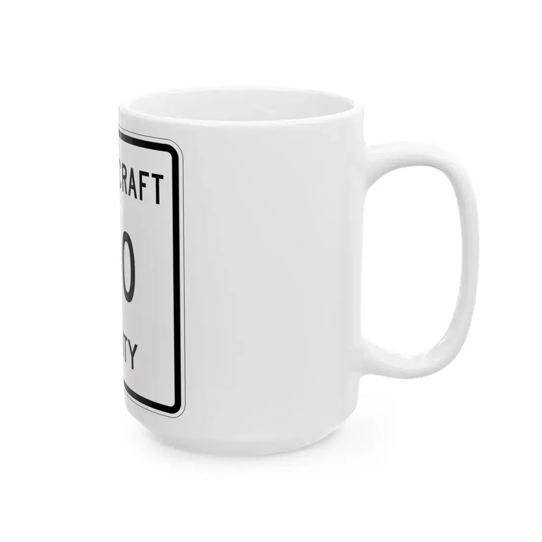 Michigan 440 Schoolcraft County (Michigan) (Road Sign) White Coffee Mug - Go Mug Yourself