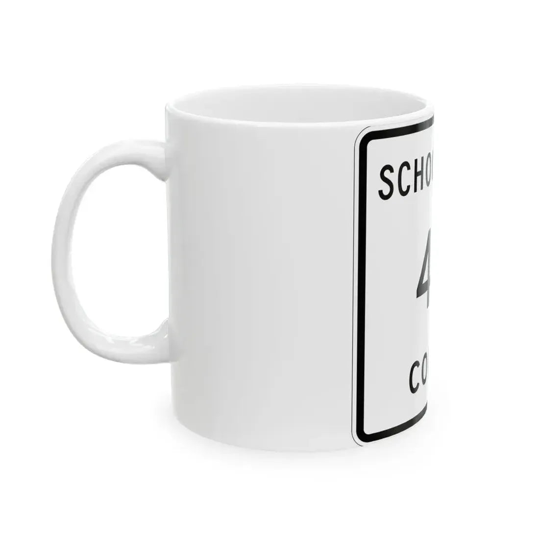 Michigan 441 Schoolcraft County (Michigan) (Road Sign) White Coffee Mug - Go Mug Yourself