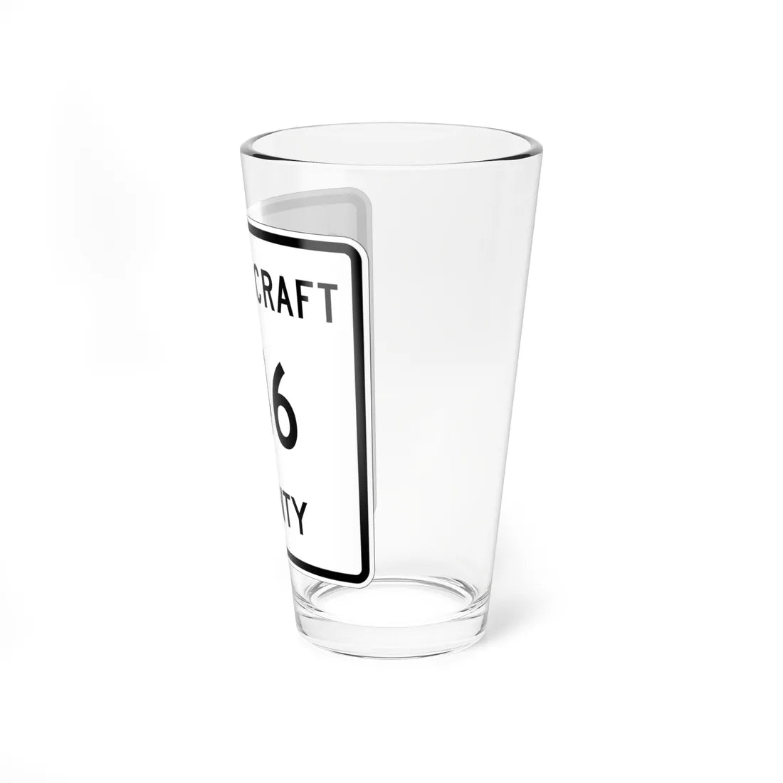 Michigan 446 Schoolcraft County (Michigan) (Road Sign) Pint Glss 16oz - Go Mug Yourself