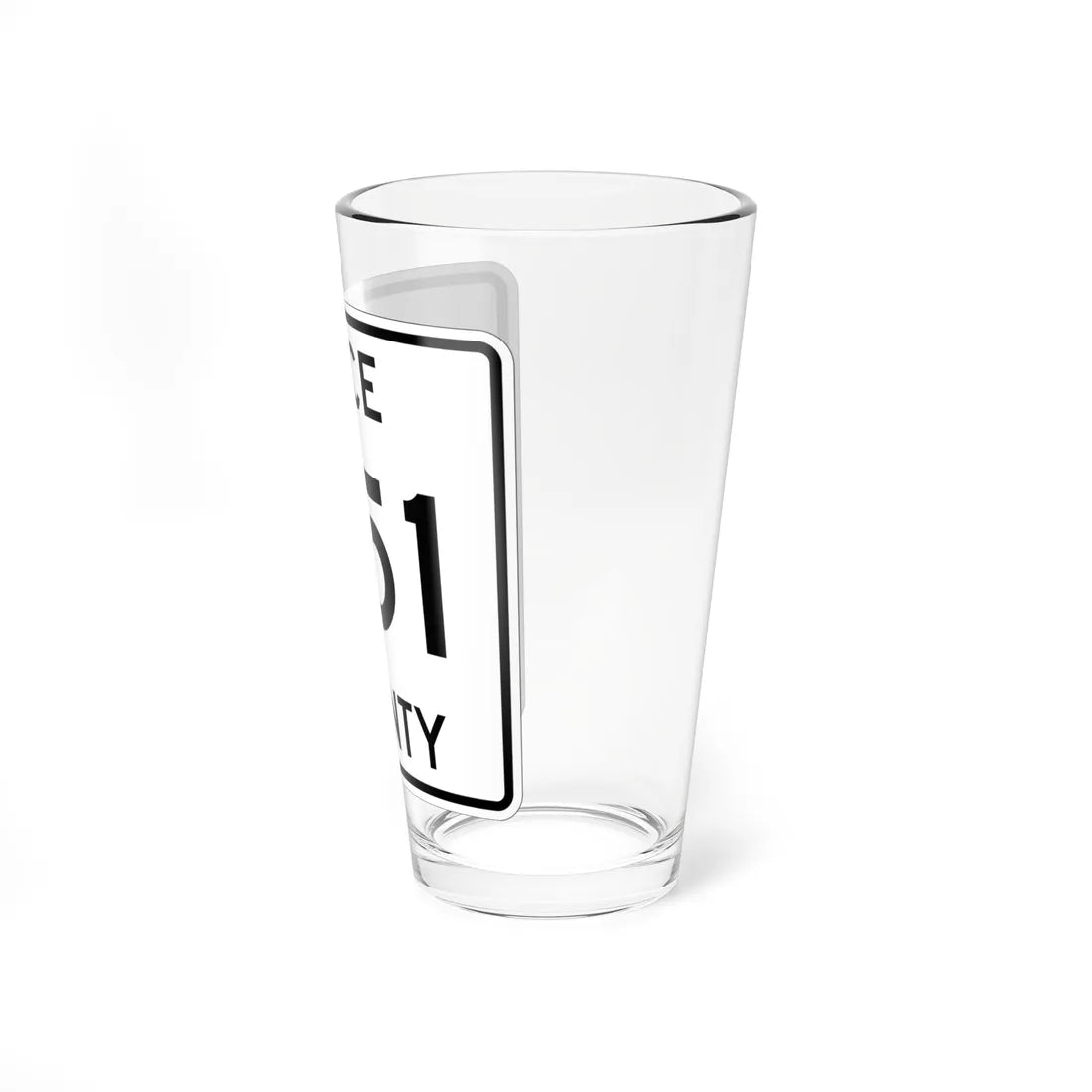 Michigan 451 Luce County (Michigan) (Road Sign) Pint Glss 16oz - Go Mug Yourself