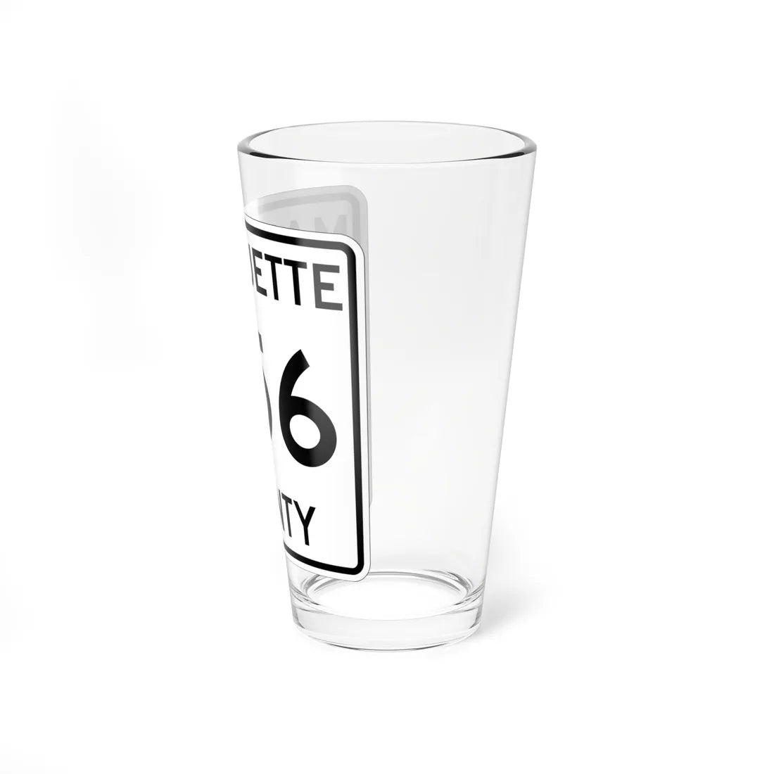 Michigan 456 Marquette County (Michigan) (Road Sign) Pint Glss 16oz - Go Mug Yourself