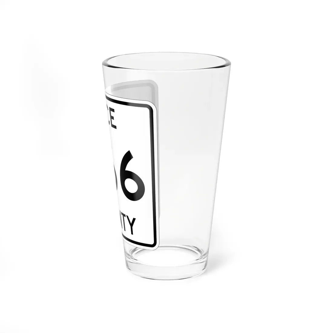 Michigan 466 Luce County (Michigan) (Road Sign) Pint Glass 16oz - Go Mug Yourself