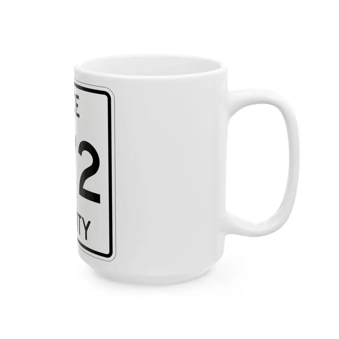 Michigan 472 Luce County (Michigan) (Road Sign) White Coffee Mug - Go Mug Yourself