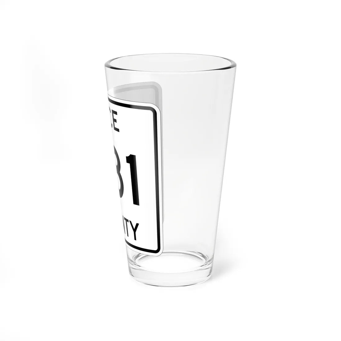 Michigan 481 Luce County (Michigan) (Road Sign) Pint Glss 16oz - Go Mug Yourself