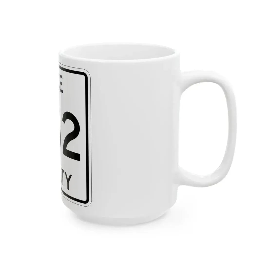 Michigan 482 Luce County (Michigan) (Road Sign) White Coffee Mug - Go Mug Yourself