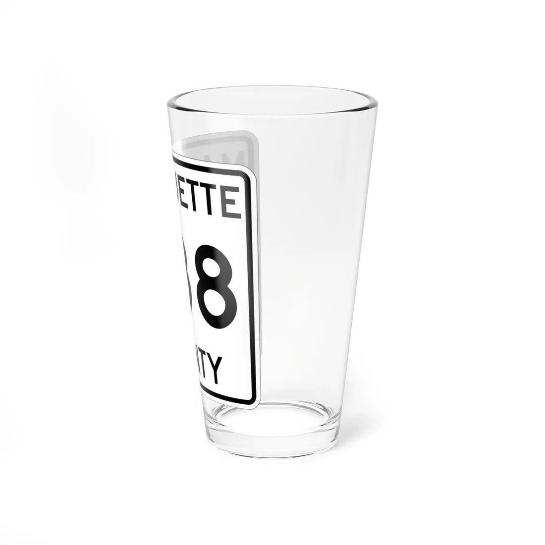 Michigan 488 Marquette County (Michigan) (Road Sign) Pint Glss 16oz - Go Mug Yourself