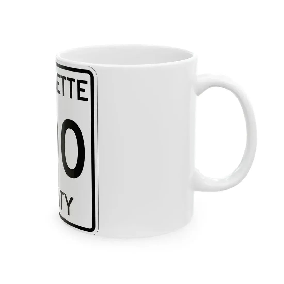 Michigan 500 Marquette County (Michigan) (Road Sign) White Coffee Mug - Go Mug Yourself
