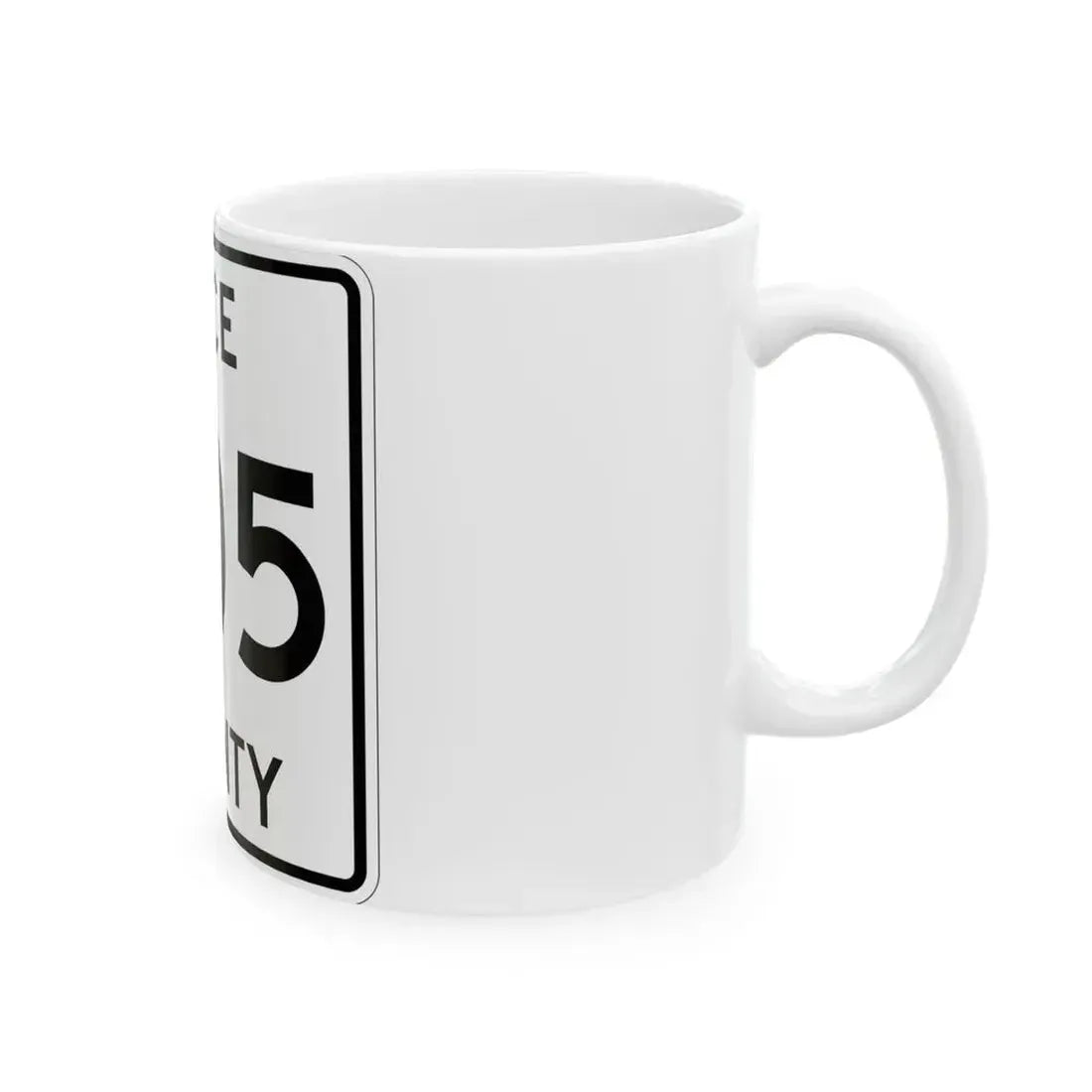 Michigan 505 Luce County (Michigan) (Road Sign) White Coffee Mug - Go Mug Yourself