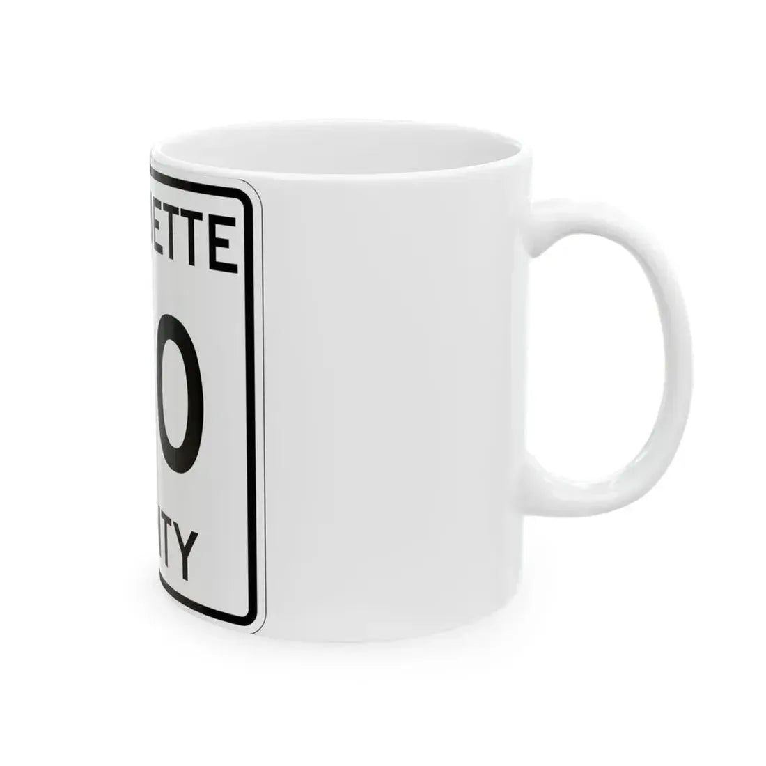 Michigan 510 Marquette County (Michigan) (Road Sign) White Coffee Mug - Go Mug Yourself