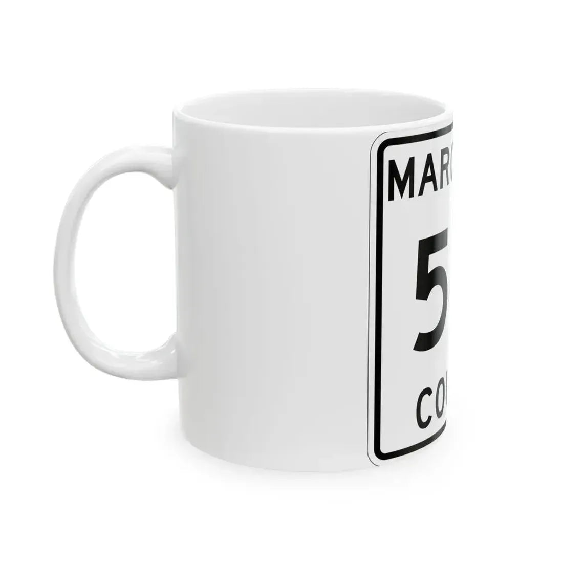Michigan 541 Marquette County (Michigan) (Road Sign) White Coffee Mug - Go Mug Yourself