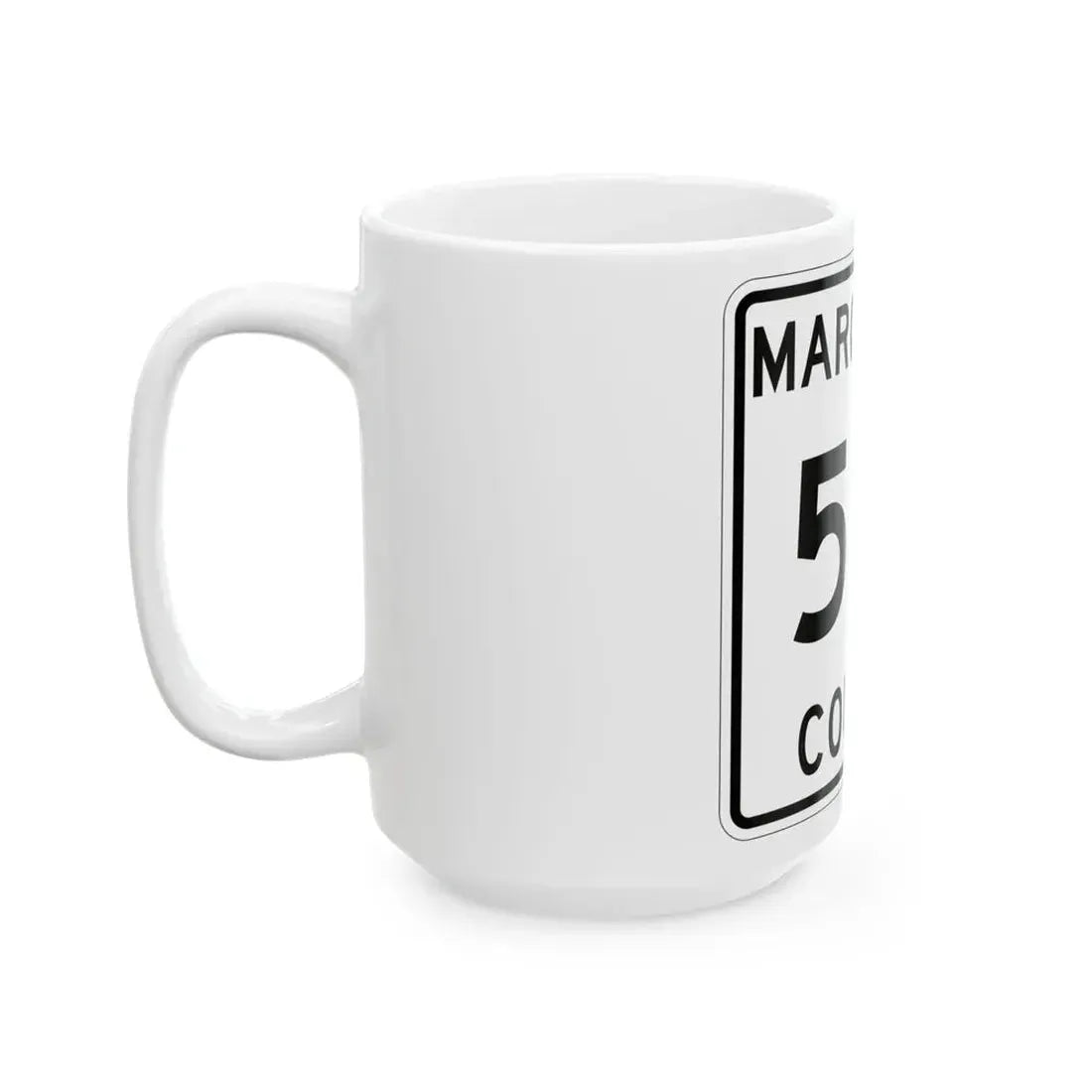 Michigan 541 Marquette County (Michigan) (Road Sign) White Coffee Mug - Go Mug Yourself