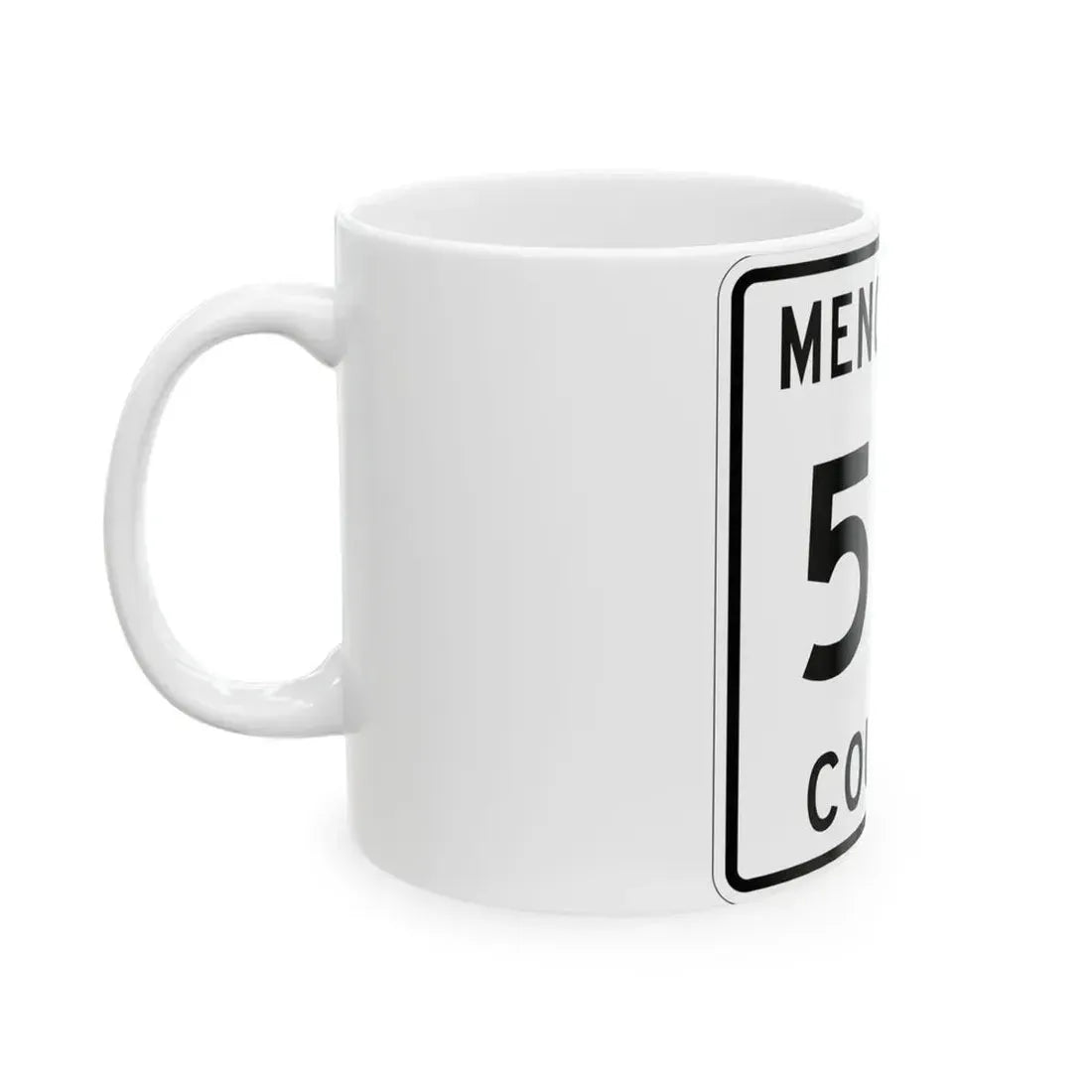 Michigan 551 Menominee County (Michigan) (Road Sign) White Coffee Mug - Go Mug Yourself
