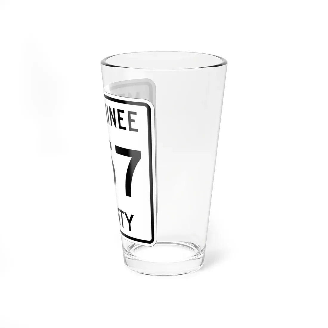 Michigan 557 Menominee County (Michigan) (Road Sign) Pint Glass 16oz - Go Mug Yourself