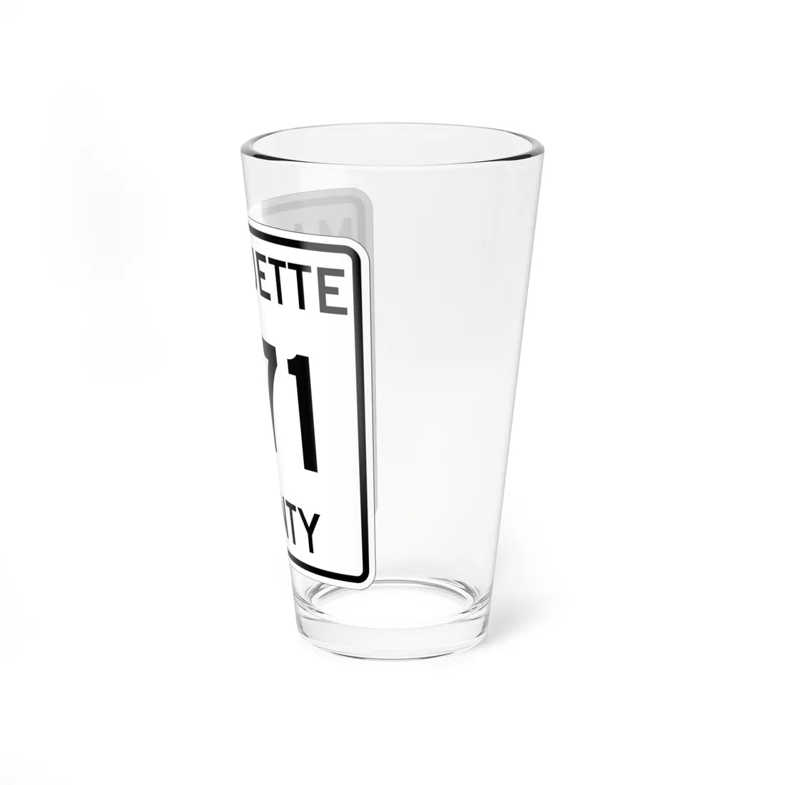 Michigan 571 Marquette County (Michigan) (Road Sign) Pint Glss 16oz - Go Mug Yourself