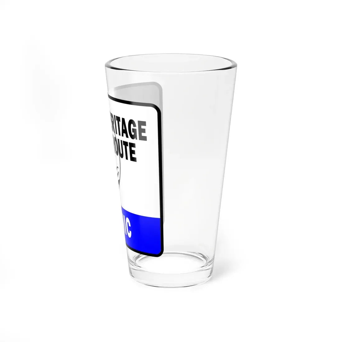 Michigan Scenic Heritage Route (Michigan) (Road Sign) Pint Glass 16oz - Go Mug Yourself