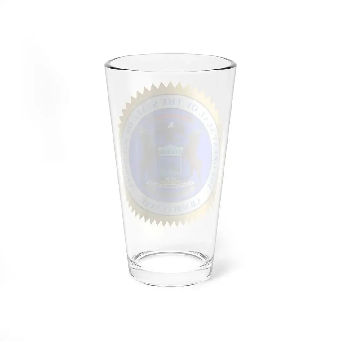 Michigan State Seal - Pint Glass 16oz - Go Mug Yourself