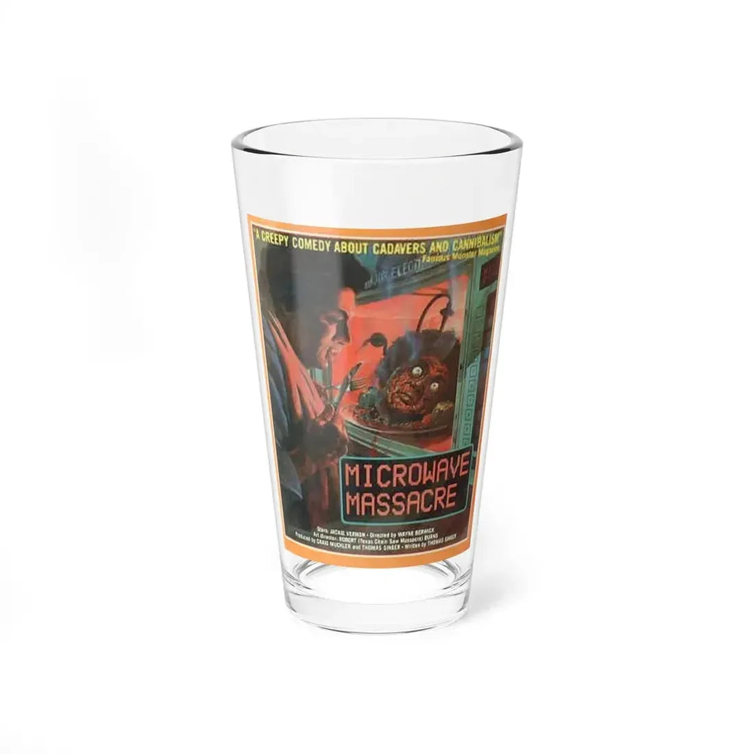 MICROWAVE MASSACRE 1979 Movie Poster - Pint Glass 16oz 16oz - Go Mug Yourself