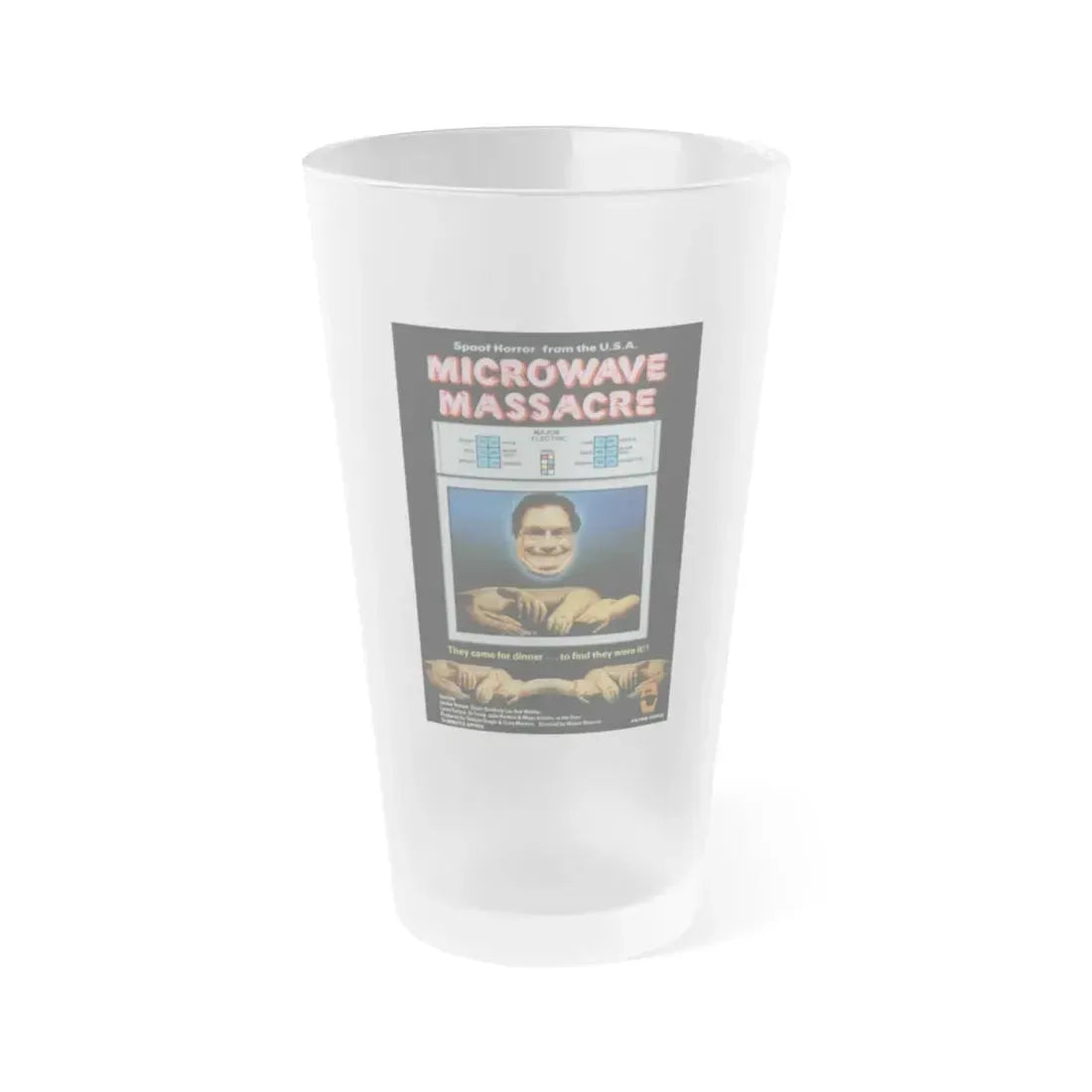 MICROWAVE MASSACRE (3) 1979 Movie Poster - Frosted Pint Glass 16oz 16oz Frosted - Go Mug Yourself