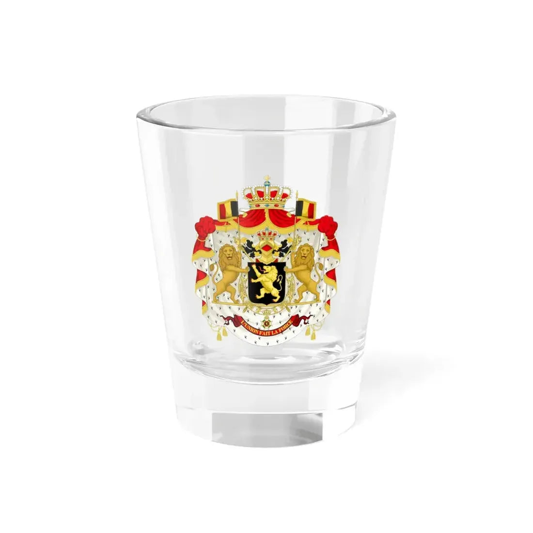 Middle coat of arms of Belgium - Shot Glass 1.5oz 1.5oz - Go Mug Yourself