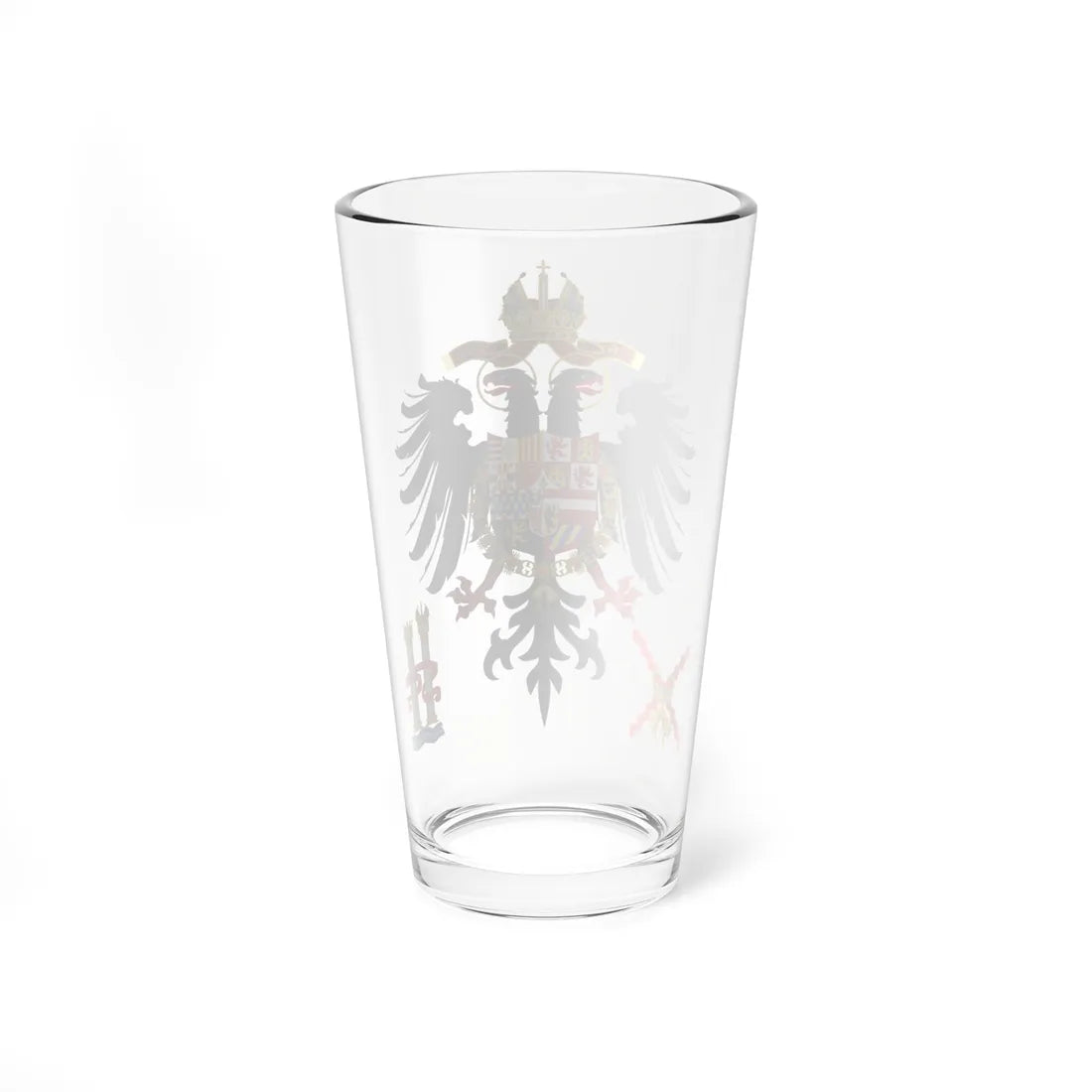 Middle Coat of Arms of Charles V Holy Roman Emperor Charles I as King of Spain (Germany) (Coat of Arms) Pint Glass 16oz - Go Mug Yourself