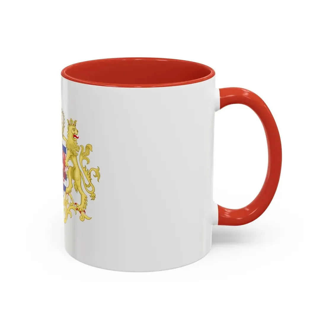 Middle coat of arms of Luxembourg - Accent Coffee Mug - Go Mug Yourself