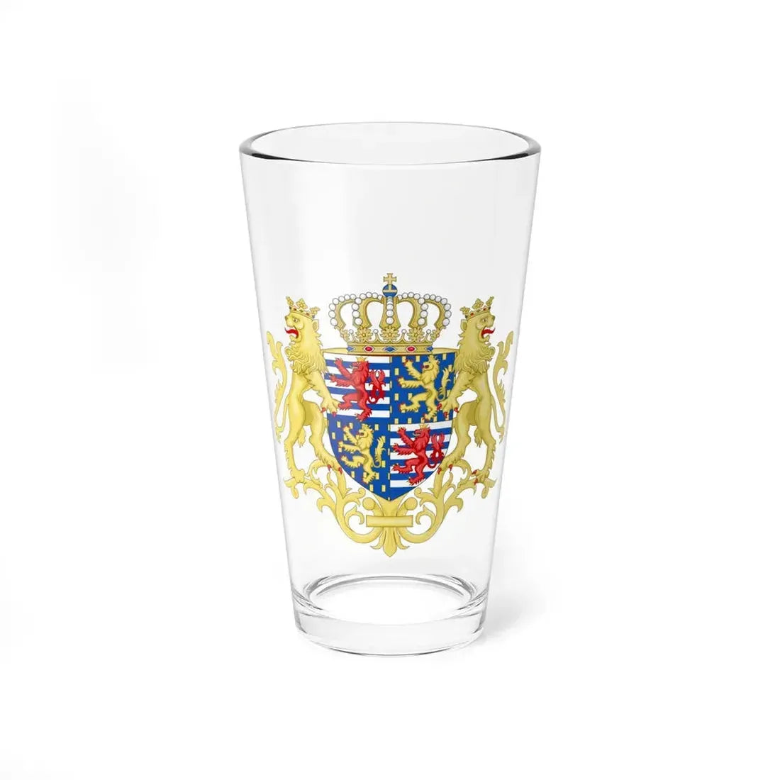 Middle coat of arms of the Grand Duke of Luxembourg (2000) - Pint Glass 16oz 16oz - Go Mug Yourself