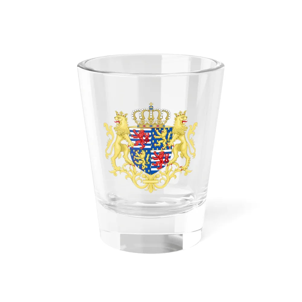Middle coat of arms of the Grand Duke of Luxembourg (2000) - Shot Glass 1.5oz 1.5oz - Go Mug Yourself
