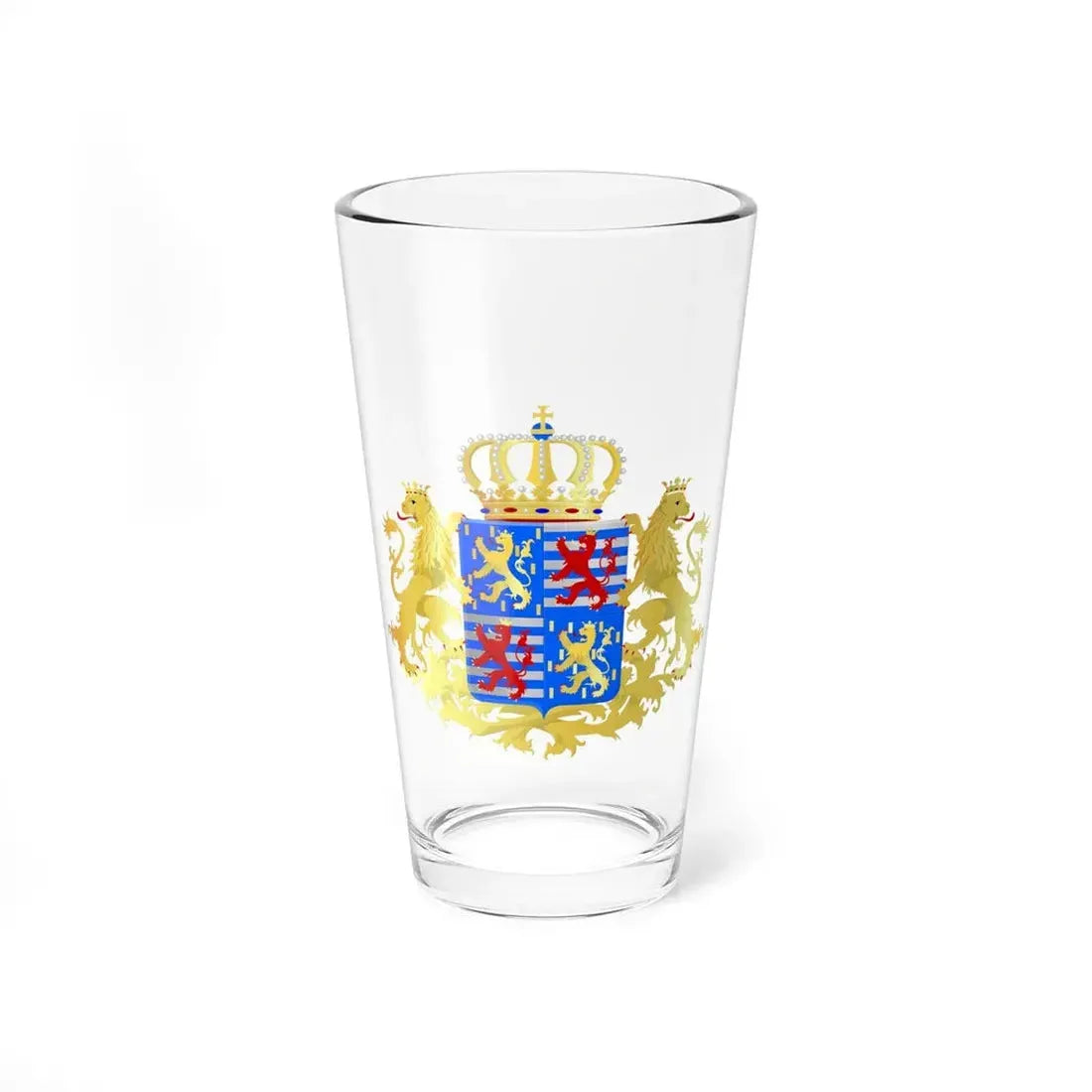 Middle coat of arms of the Grand Dukes of Luxembourg prior to 2000 - Pint Glass 16oz 16oz - Go Mug Yourself