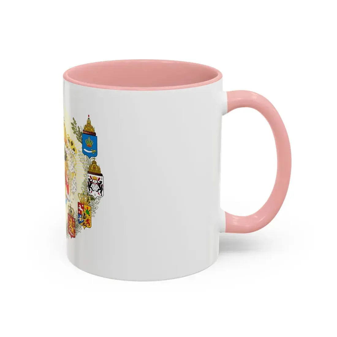 Middle Coat of Arms of the Russian Empire - Accent Coffee Mug - Go Mug Yourself