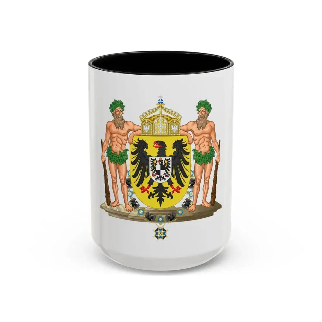 Middle imperial coat of arms of Germany - Accent Coffee Mug 15oz Black - Go Mug Yourself