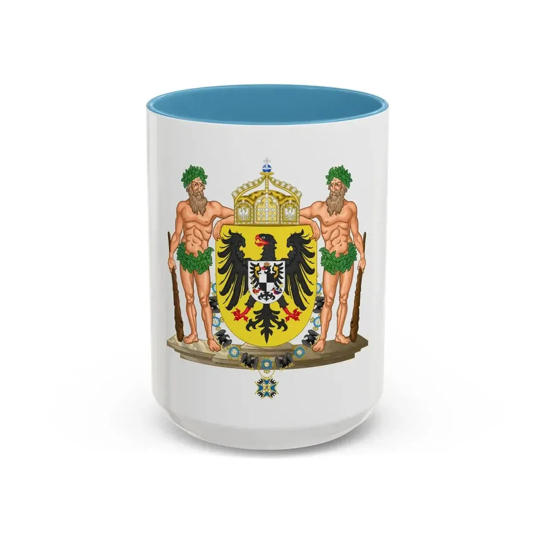 Middle imperial coat of arms of Germany - Accent Coffee Mug 15oz Light Blue - Go Mug Yourself