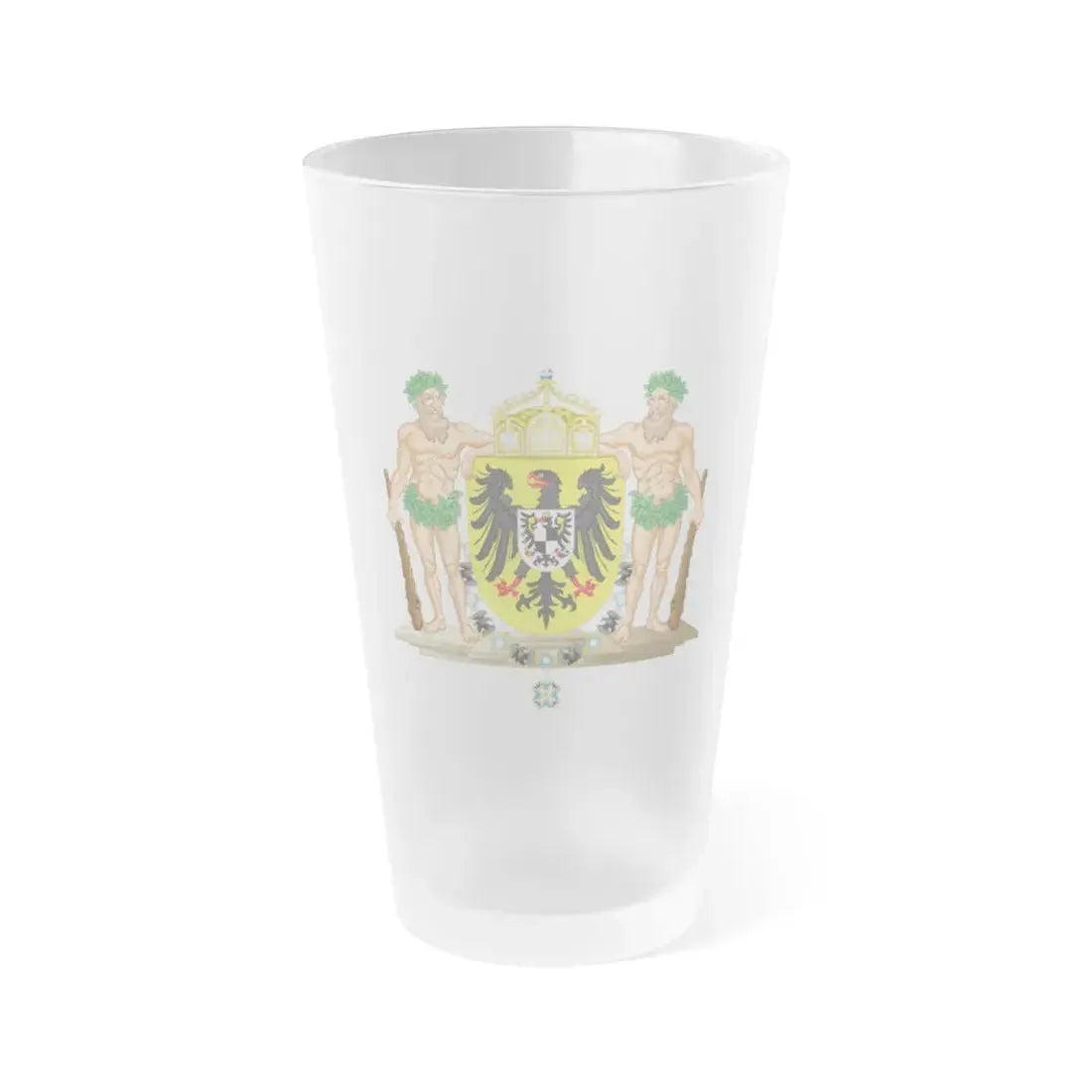 Middle imperial coat of arms of Germany - Frosted Pint Glass 16oz 16oz Frosted - Go Mug Yourself