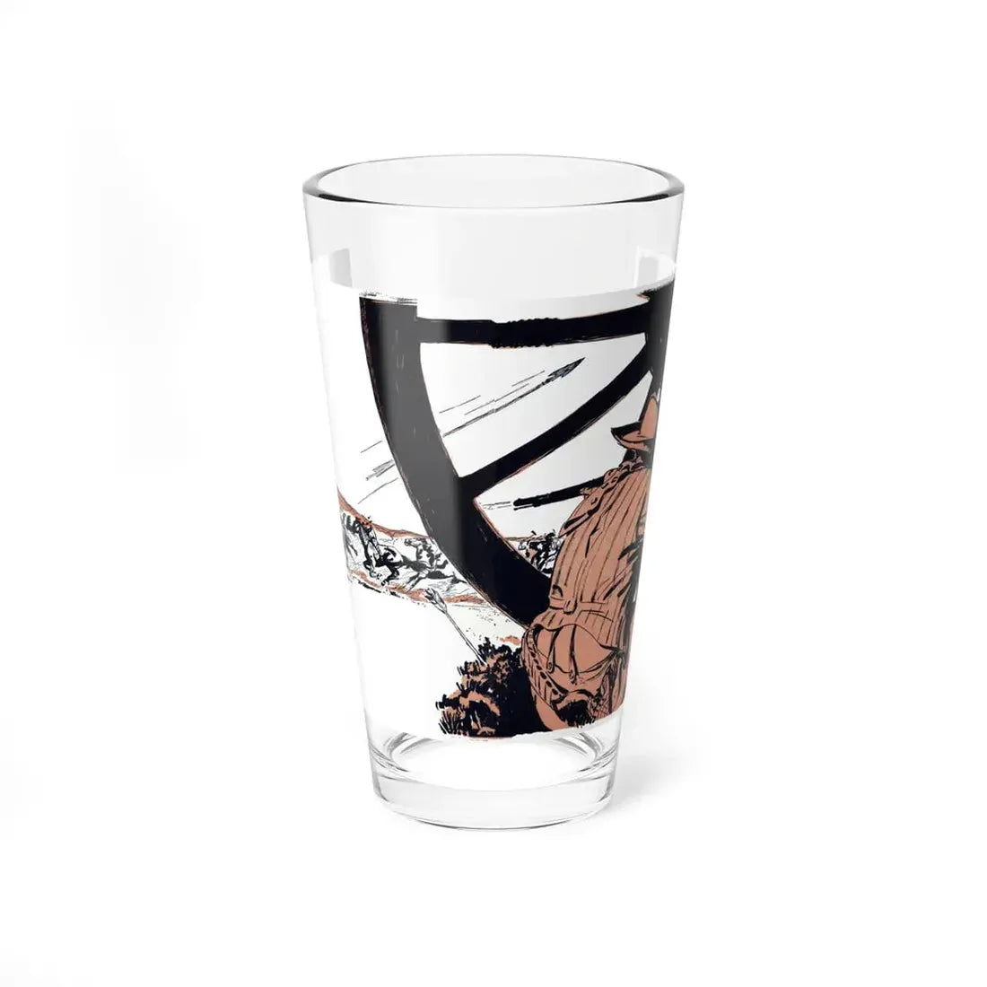 Midge McCall, Indian Fighter, Bluebook, March 1954 (Magazine Illustration) Pint Glass 16oz 16oz - Go Mug Yourself