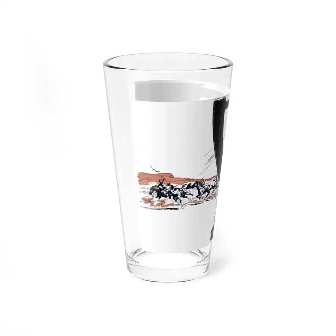 Midge McCall, Indian Fighter, Bluebook, March 1954 (Magazine Illustration) Pint Glass 16oz - Go Mug Yourself