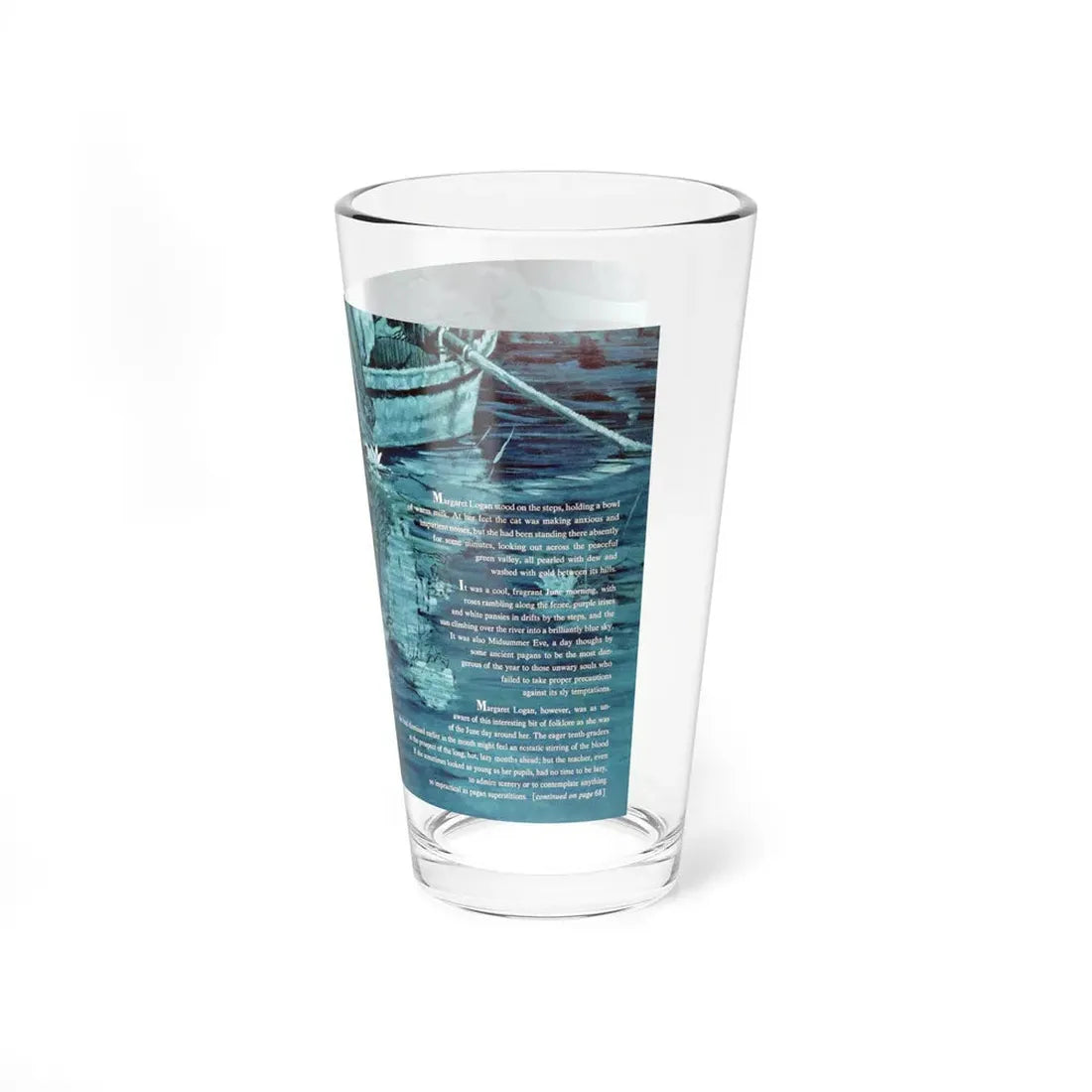 Midsummer Eve, Woman's Day, June 1961 (Magazine Illustration) Pint Glass 16oz - Go Mug Yourself