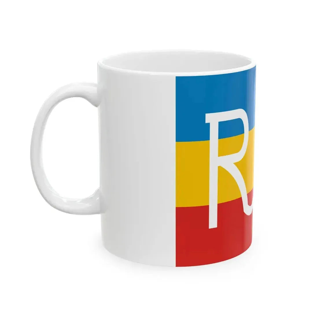 Military Colors of the Moldavian Democratic Republic (Moldova) White Coffee Mug - Go Mug Yourself