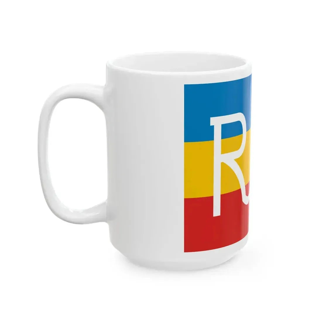 Military Colors of the Moldavian Democratic Republic (Moldova) White Coffee Mug - Go Mug Yourself
