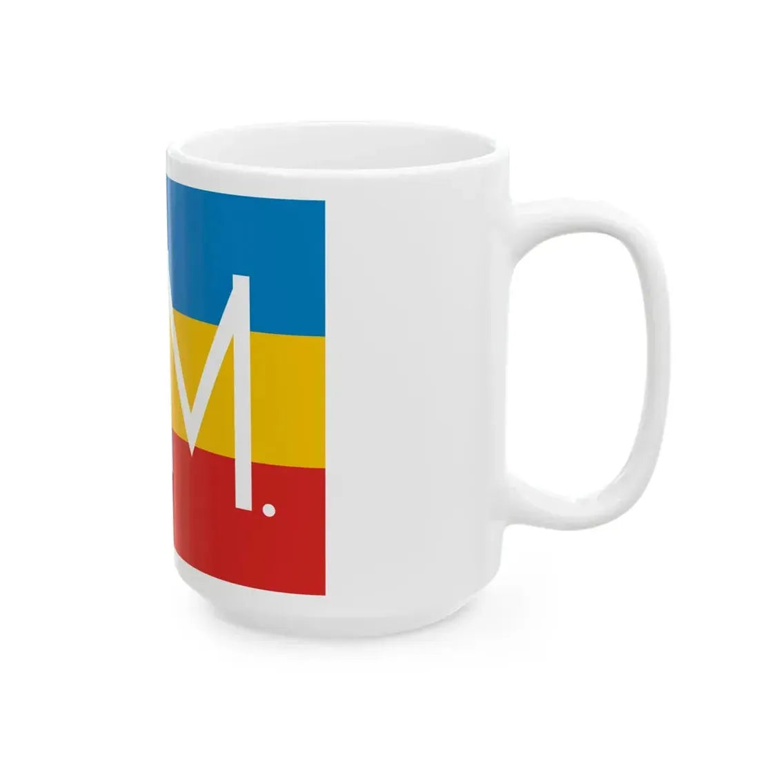 Military Colors of the Moldavian Democratic Republic (Moldova) White Coffee Mug - Go Mug Yourself