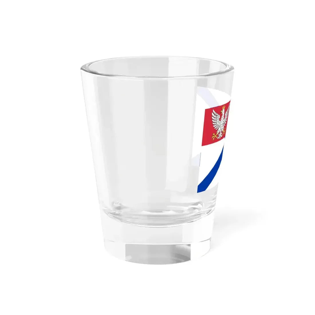 Military ensign of Vistula Flotilla of Congress Poland (Poland) Shot Glass 1.5oz - Go Mug Yourself