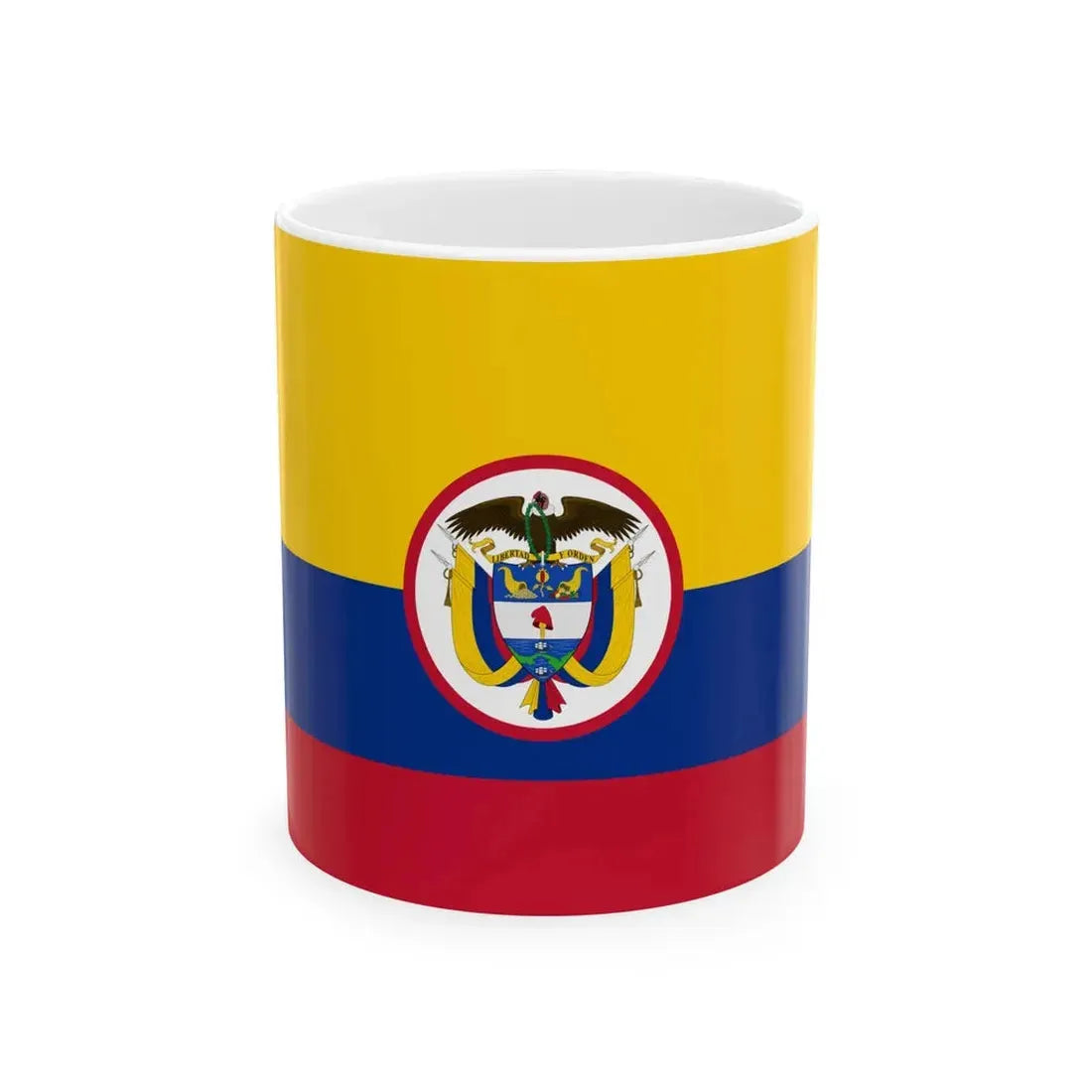 Military flag of Colombia (Colombia) White Coffee Mug 11oz - Go Mug Yourself
