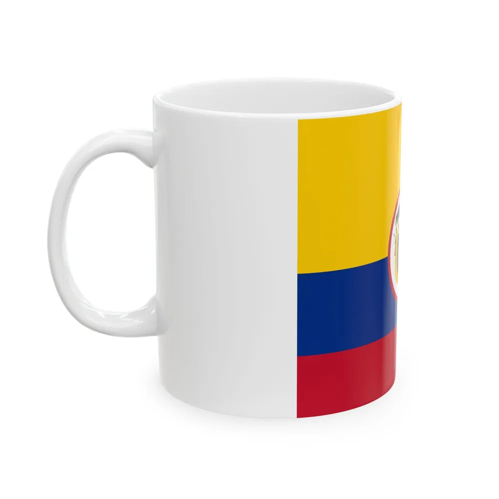 Military flag of Colombia (Colombia) White Coffee Mug - Go Mug Yourself